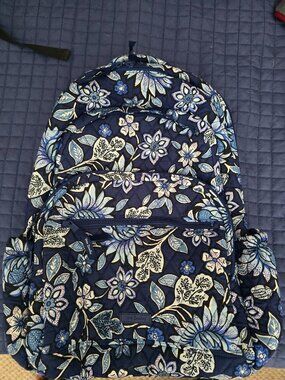 Vera Bradley Blue Floral XL Backpack